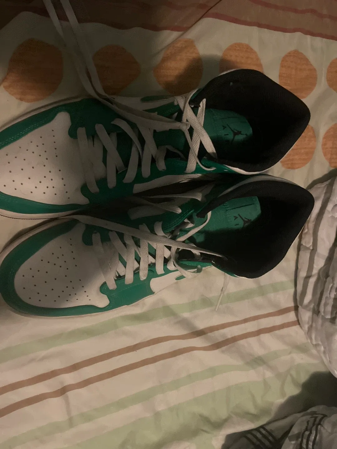 Nike Air Jordan 1 Mid Green White US 12 image indicator(2)