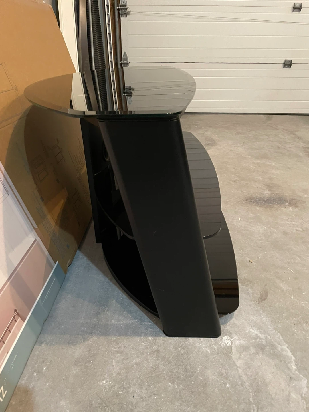 Black Glass TV Stand - photo 3