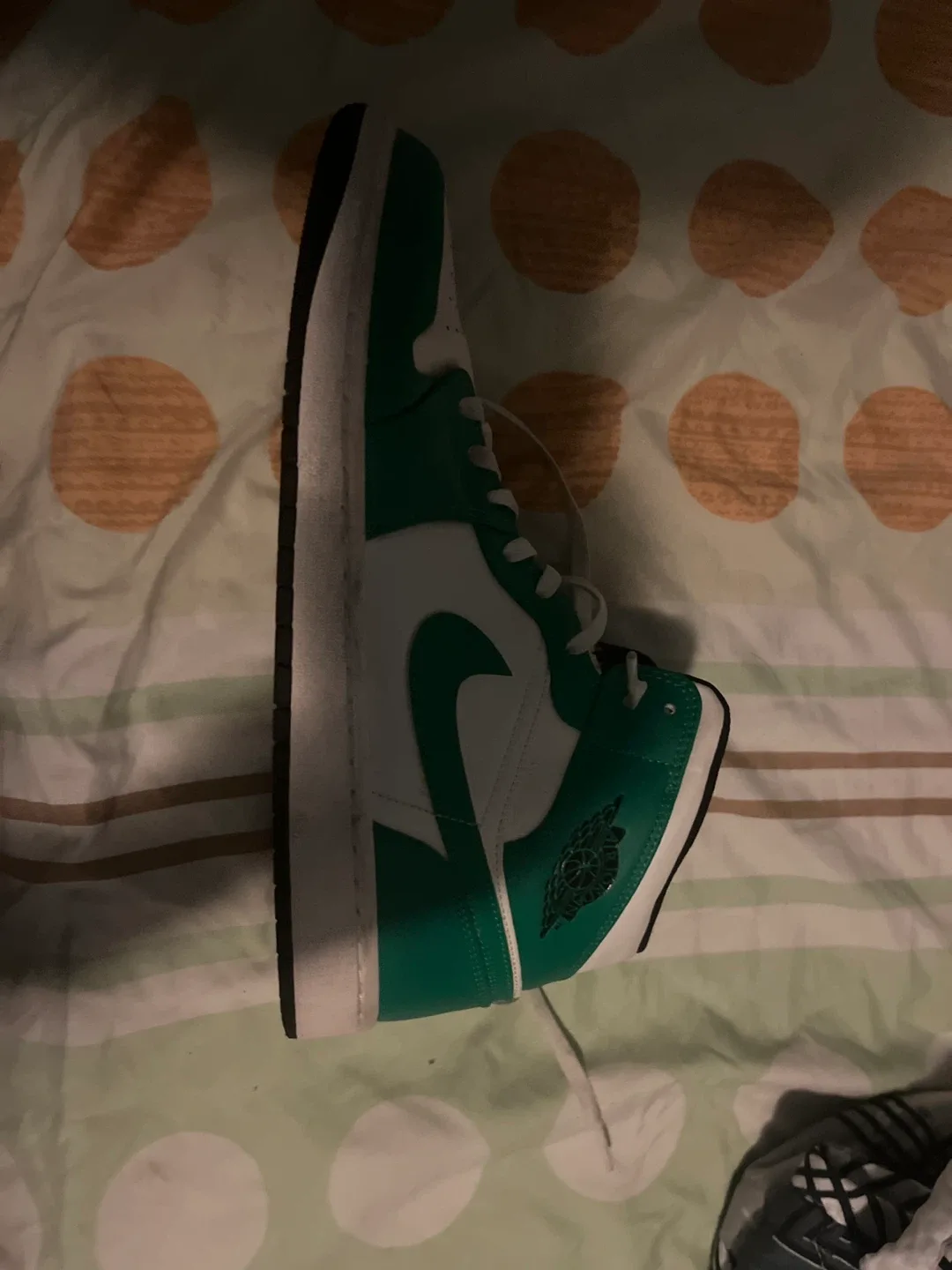 Nike Air Jordan 1 Mid Green White US 12 image indicator(3)