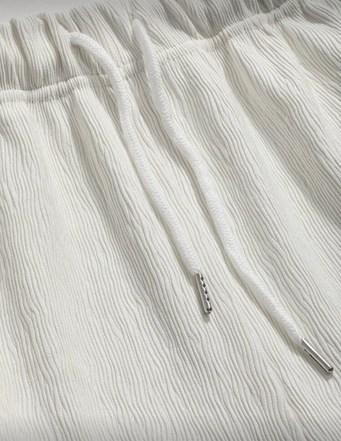 Off-White Linen Blend Wide Leg Pants image indicator(8)