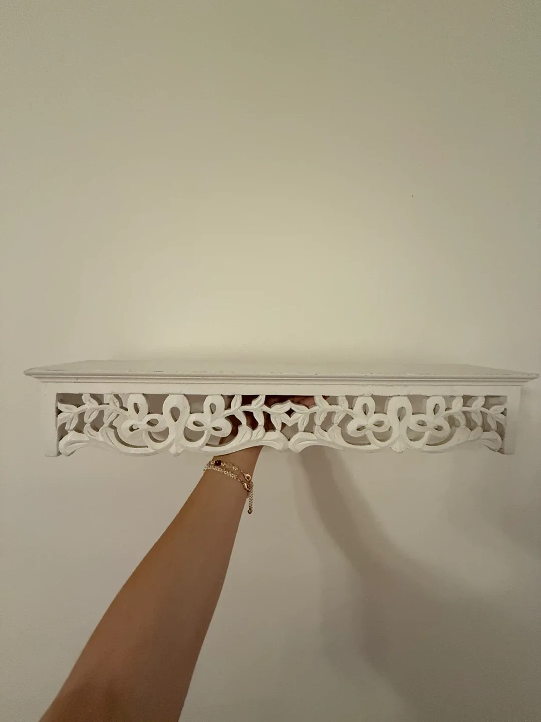 White Decorative Wall Shelf