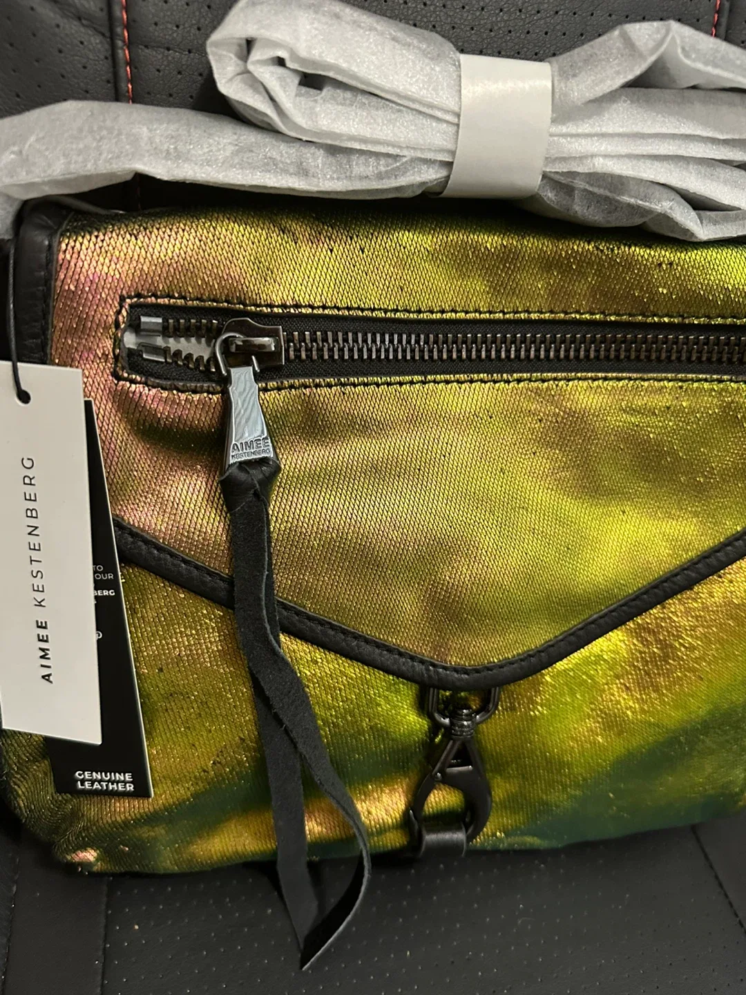 New Aimee Kestenberg Genuine Leather Crossbody Bag image indicator(2)