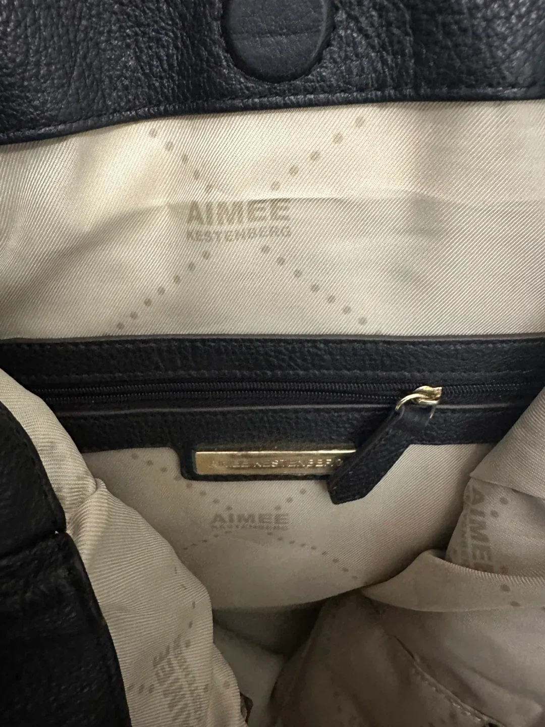 Aimee Kestenberg Black Leather Handbag image indicator(5)