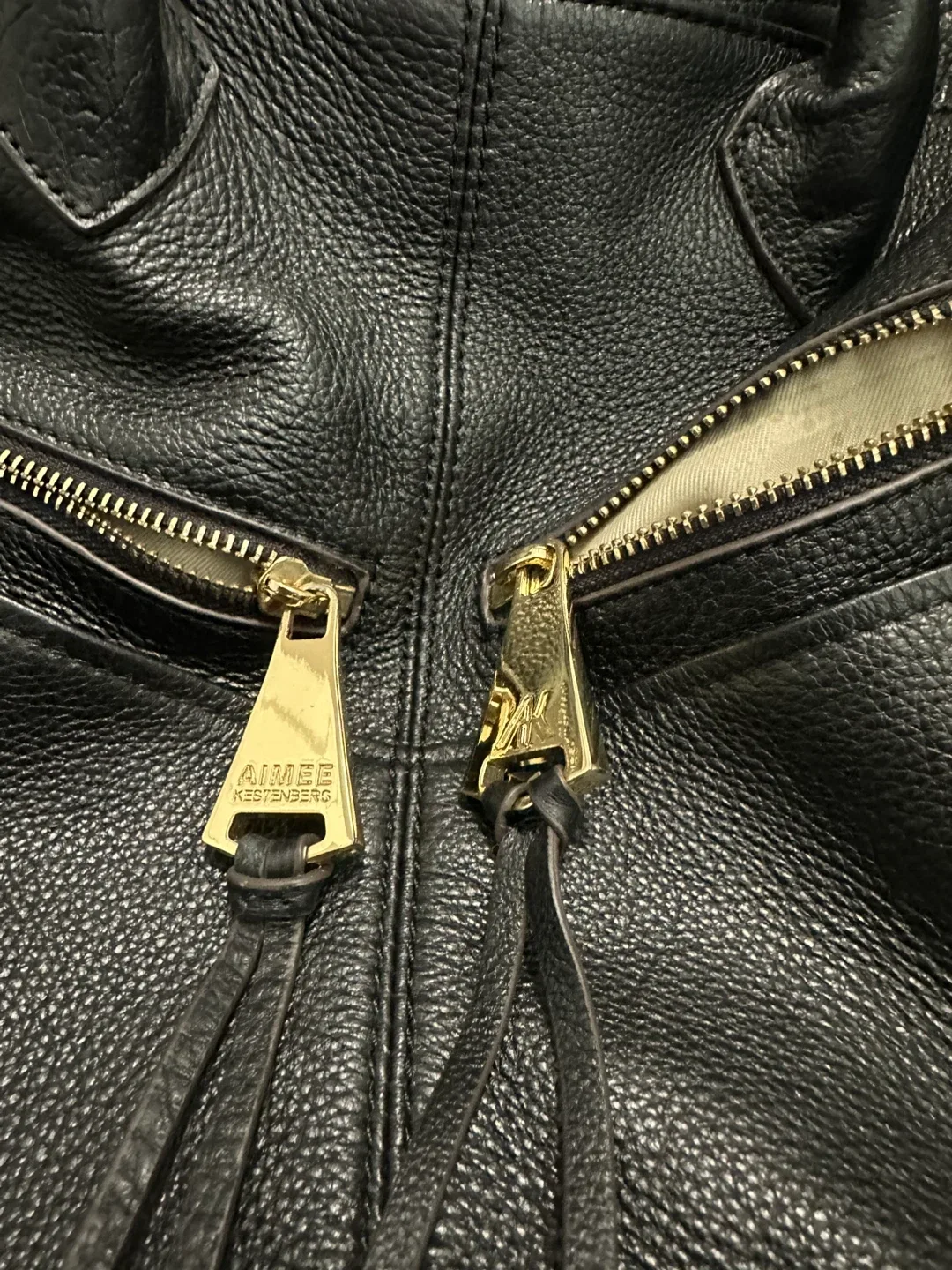 Aimee Kestenberg Black Leather Handbag image indicator(2)