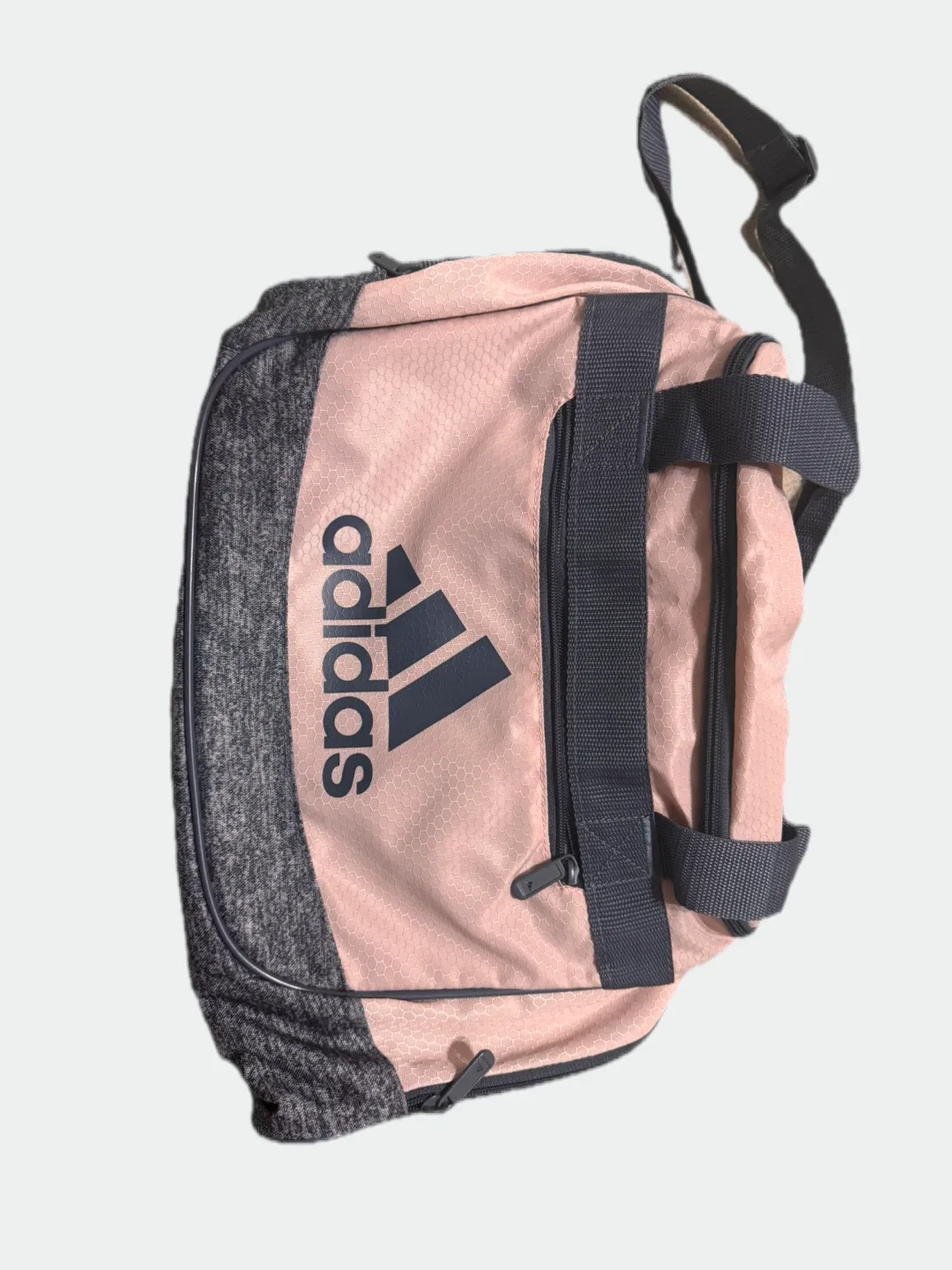 Adidas Pink & Grey Duffle/Gym Bag - $20