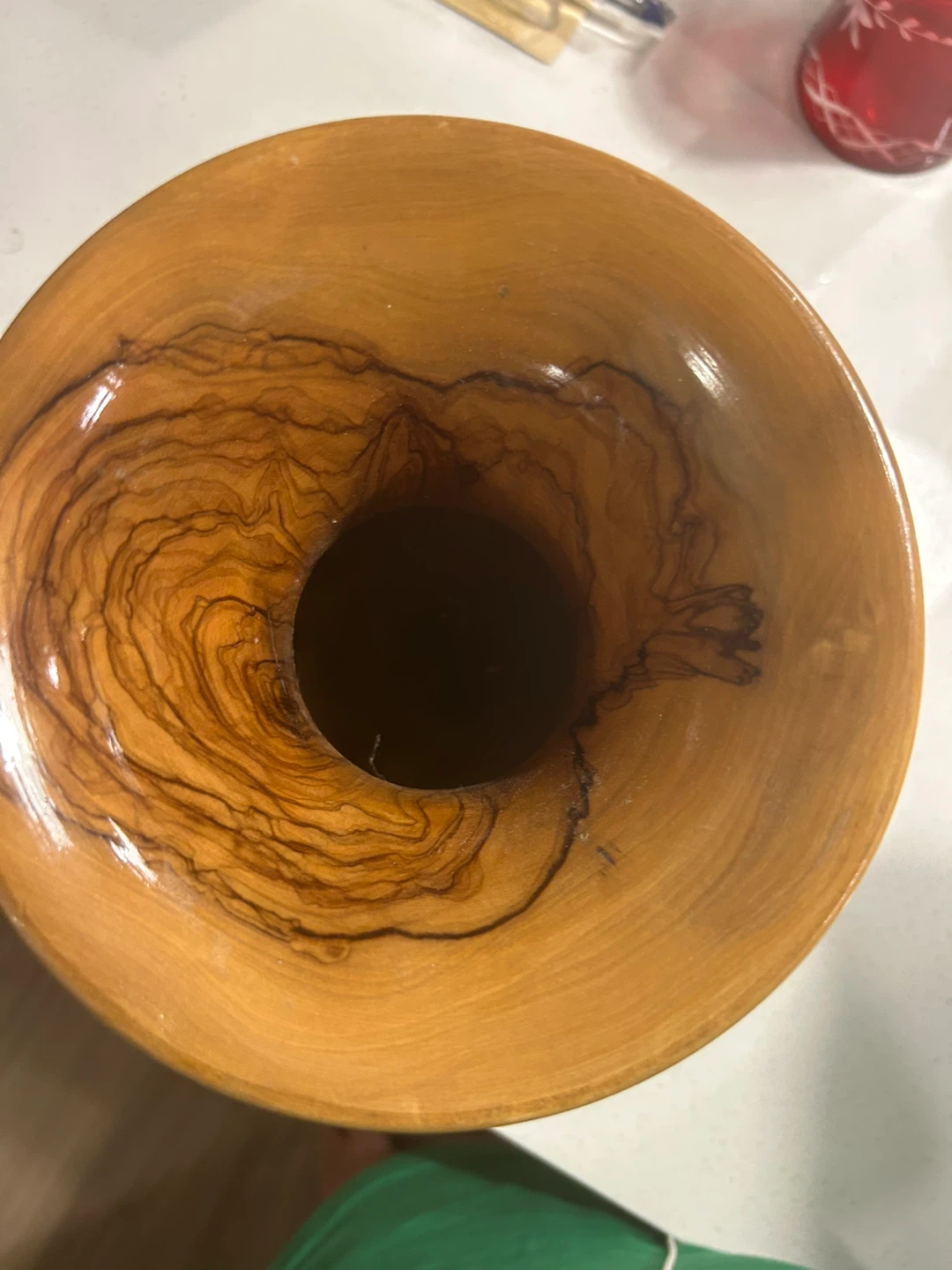 Wooden Vase - 6" x 10" - photo 4