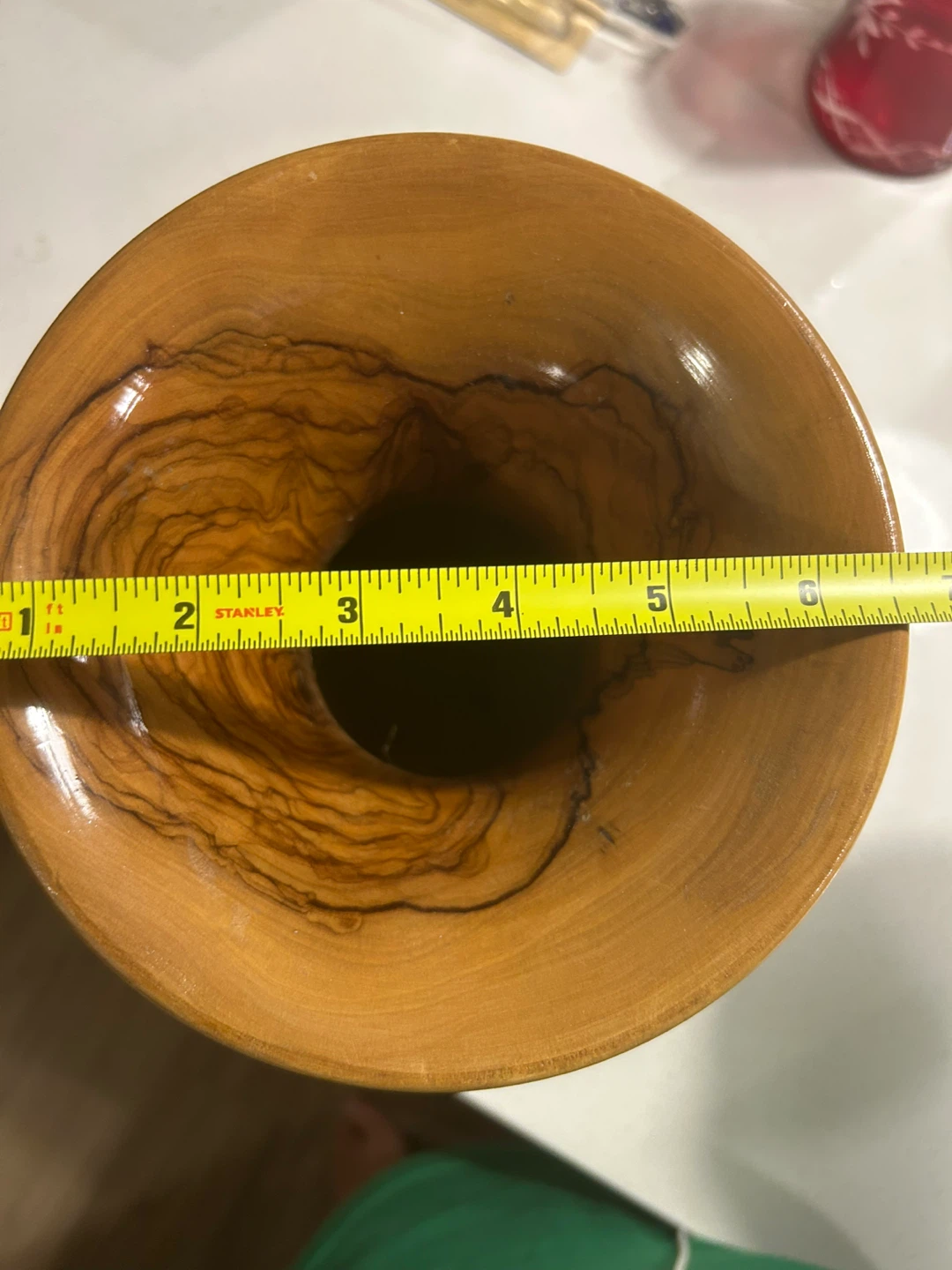 Wooden Vase - 6" x 10" - photo 3