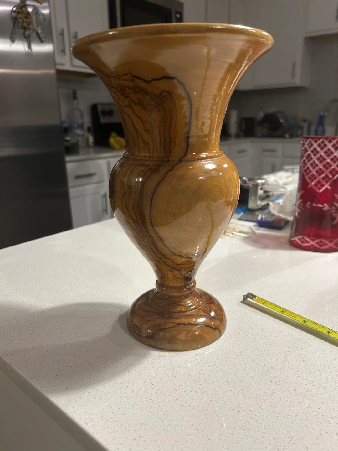 Wooden Vase - 6" x 10"