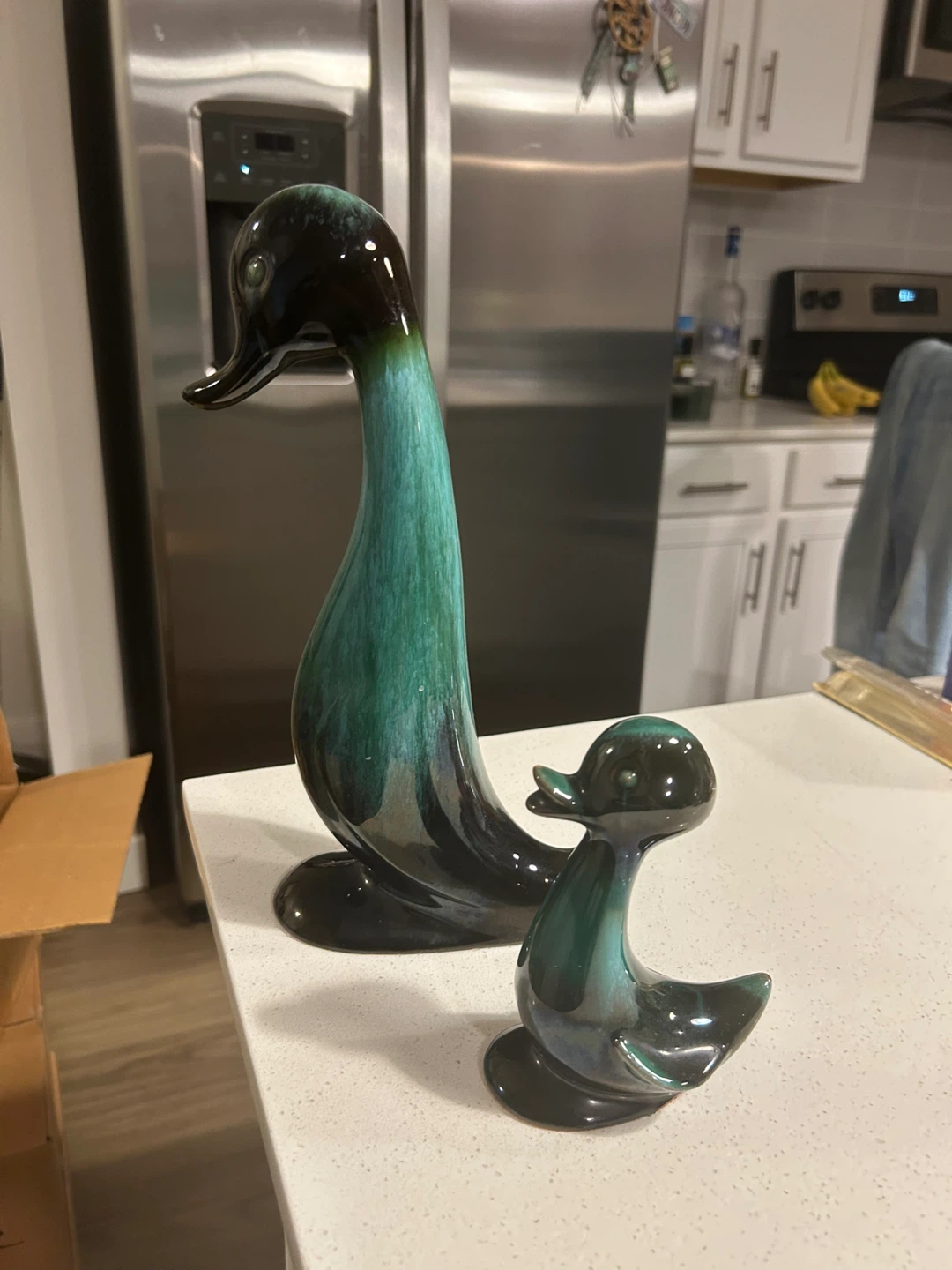 Vintage Ceramic Duck Figurines - Set of 2