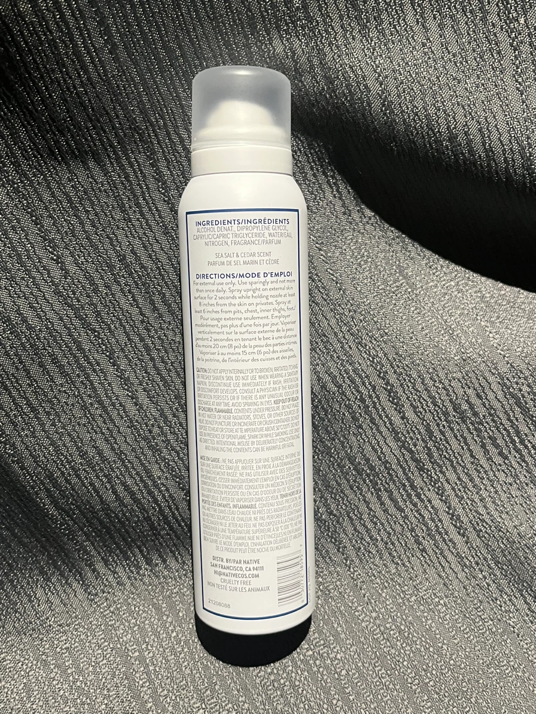 Native Sea Salt & Cedar Spray Deodorant - photo 2