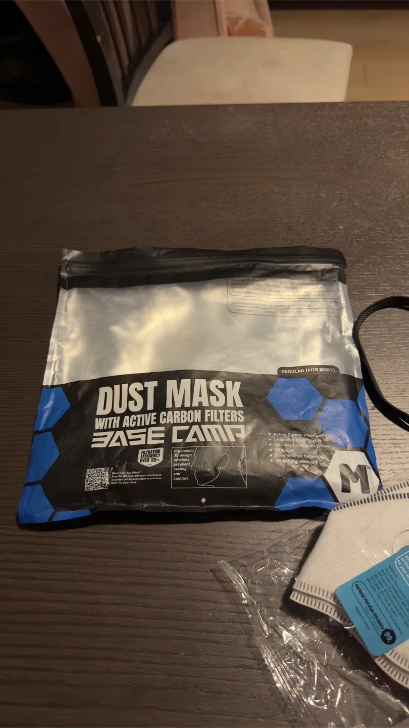 Base Camp Dust Mask with Active Carbon 6 Filters image indicator(4)