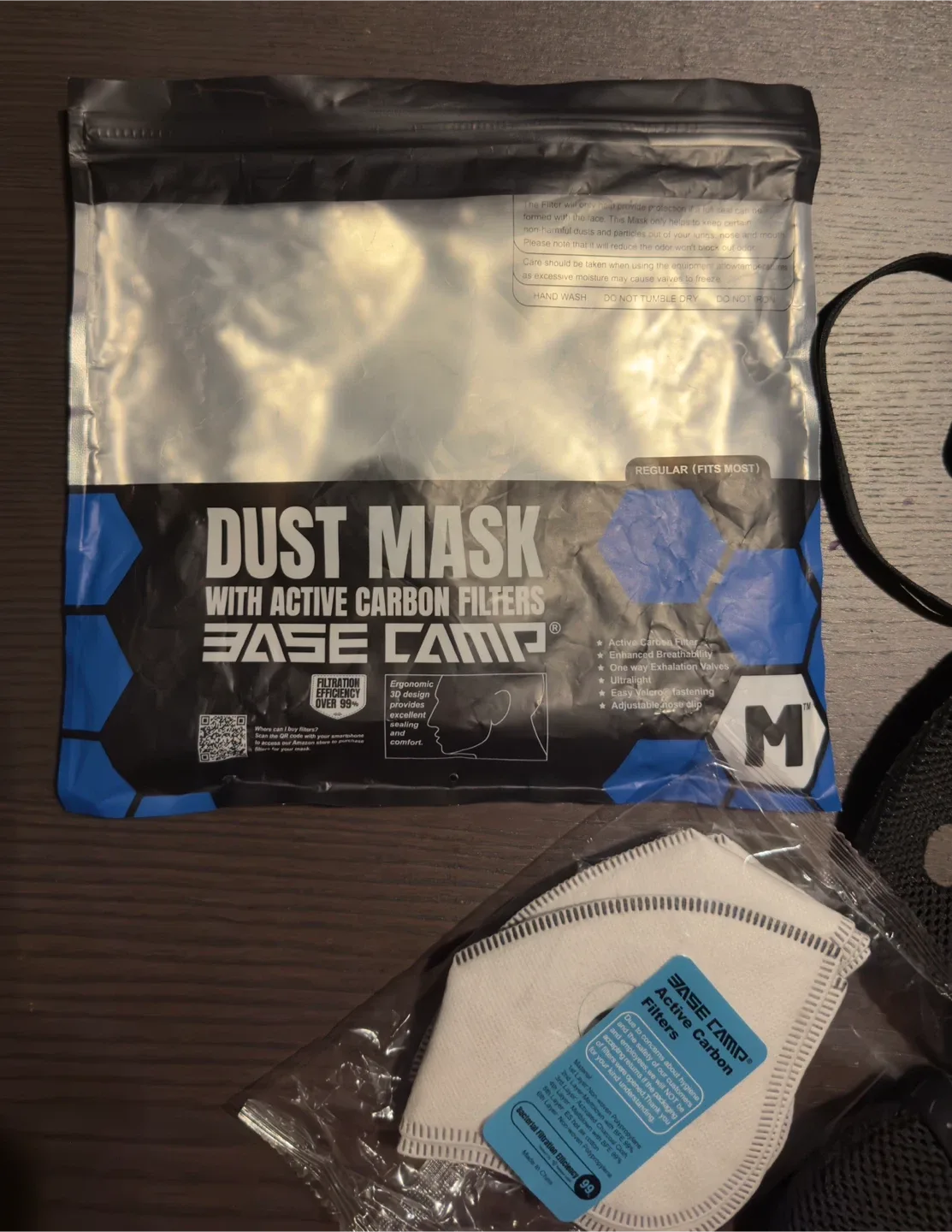 Base Camp Dust Mask with Active Carbon 6 Filters image indicator(2)