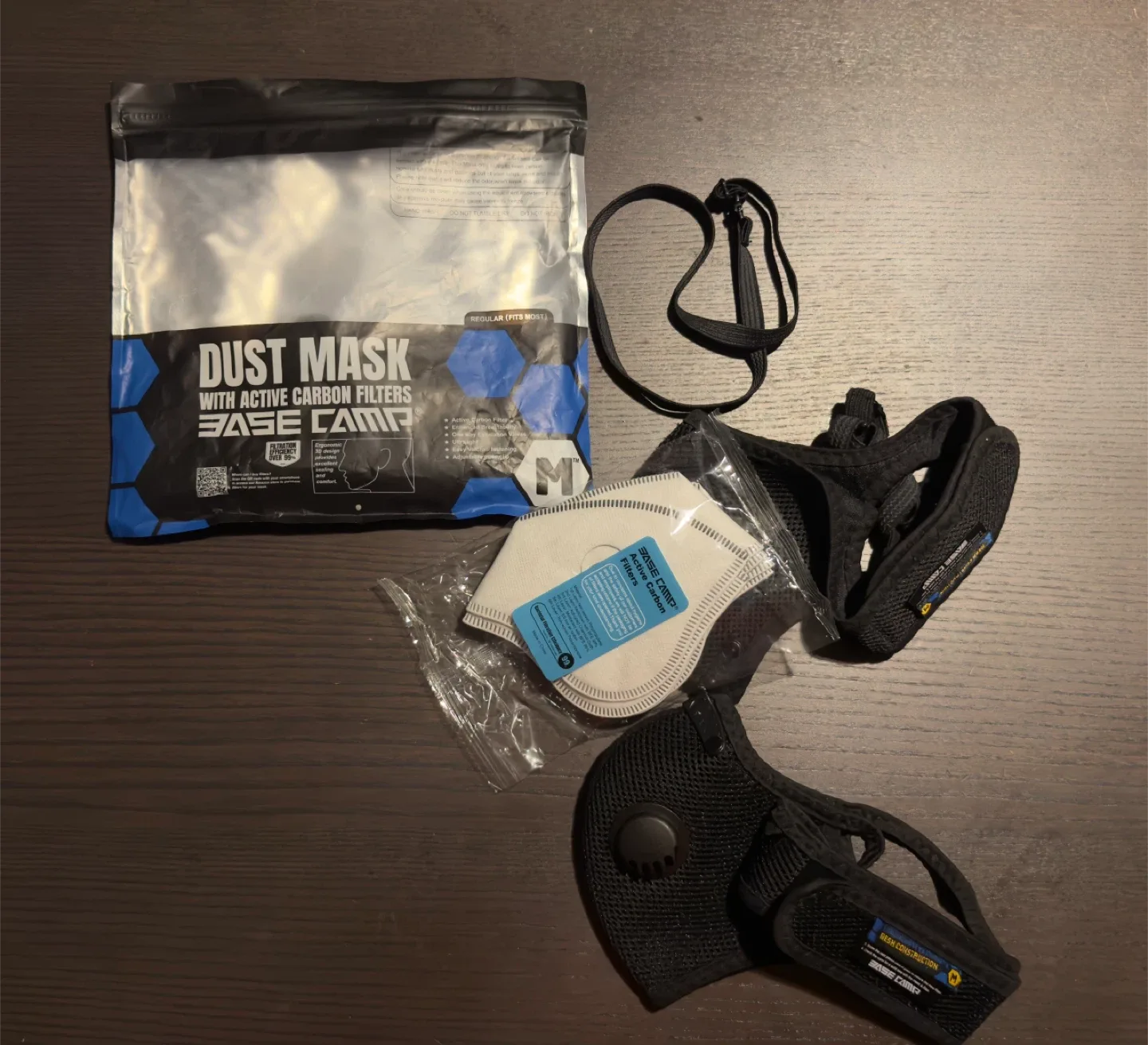 Base Camp Dust Mask with Active Carbon 6 Filters image indicator(3)