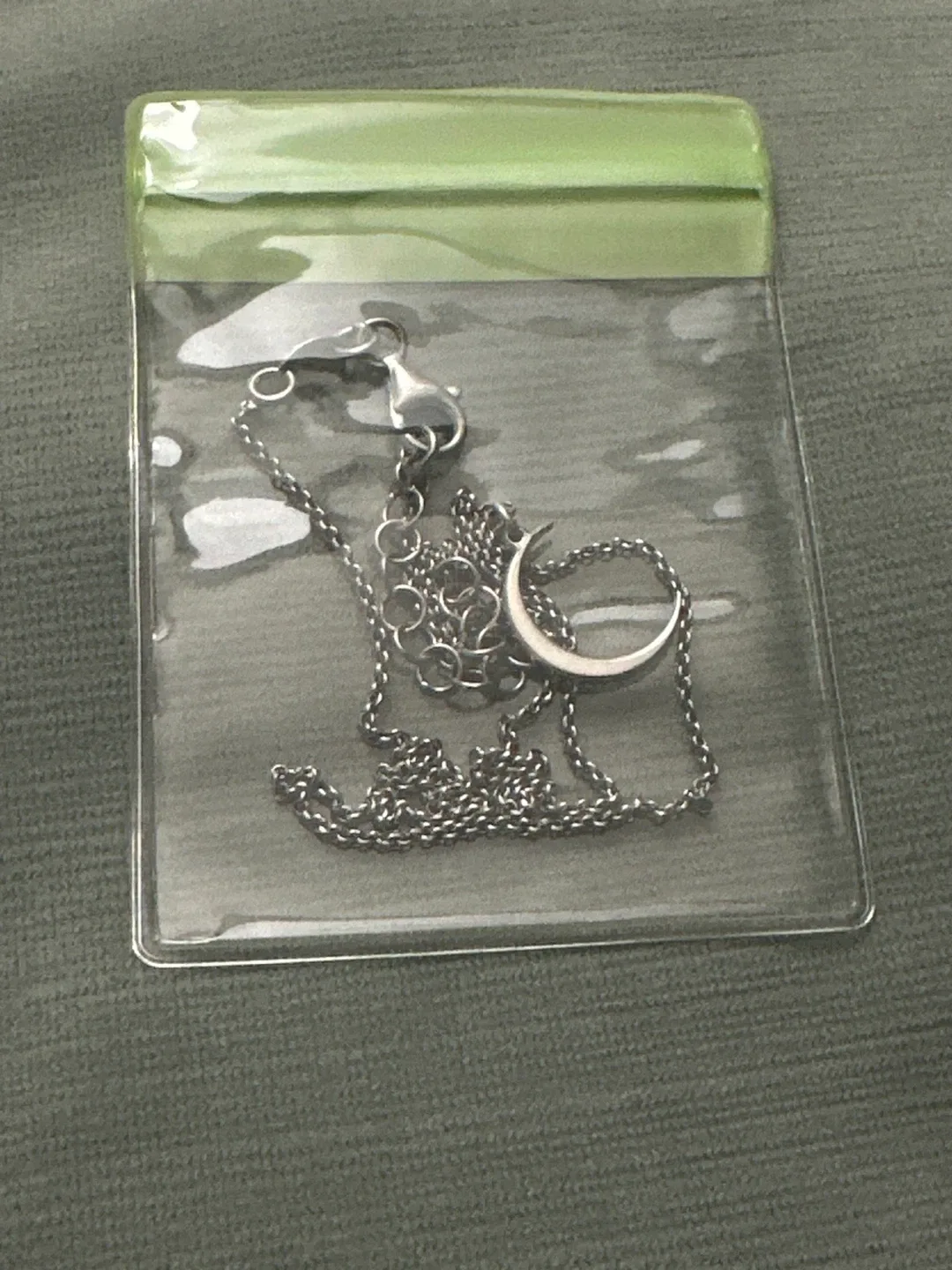 925 Silver Moon Pendant Necklace by DYADEMA image indicator(6)