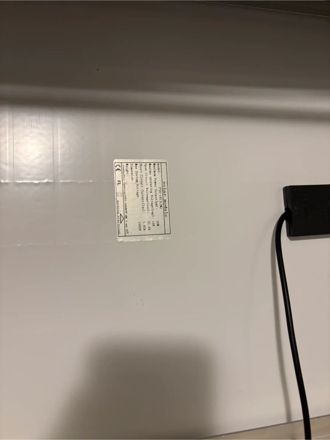 30 w Solar Panel image indicator(2)