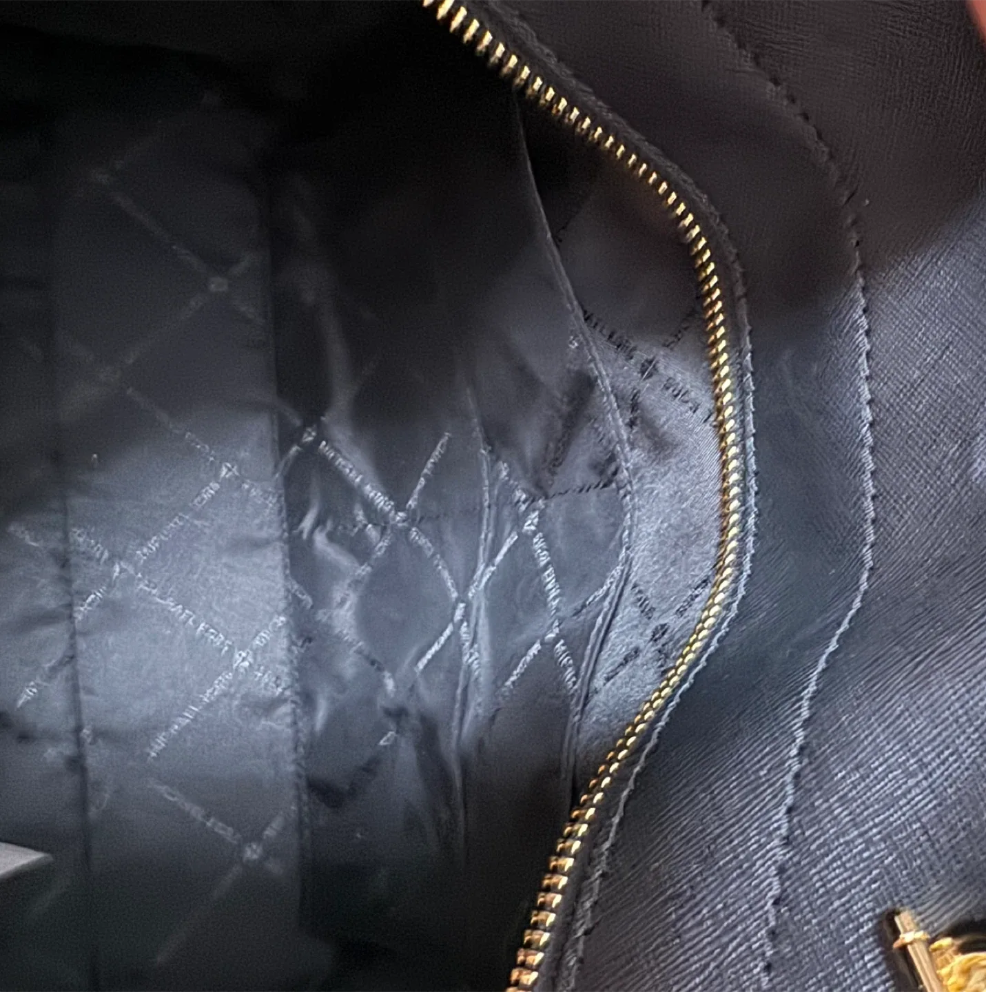 Michael Kors Black Tote Bag- Leather image indicator(5)