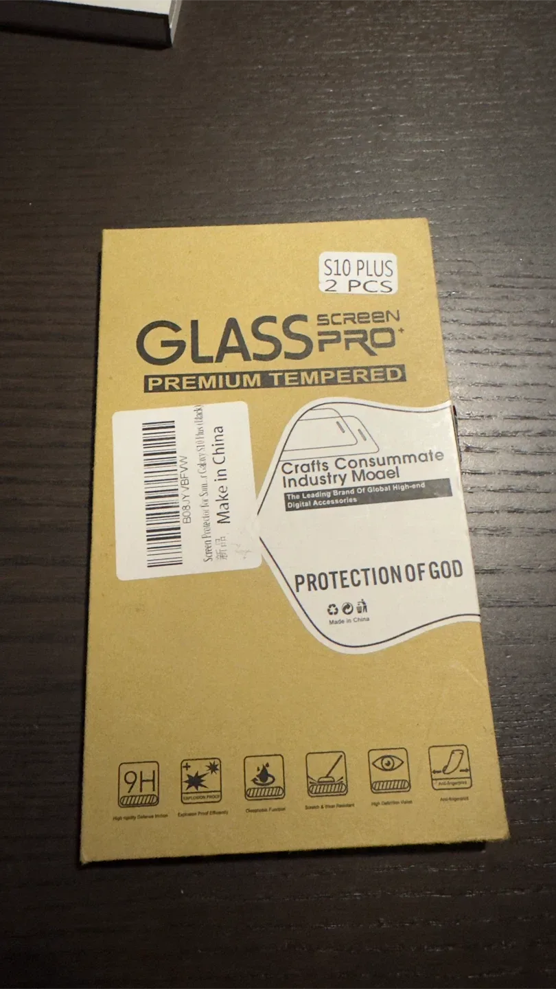 New S10 Plus Glass Screen Protector - 2 Pack image indicator(2)