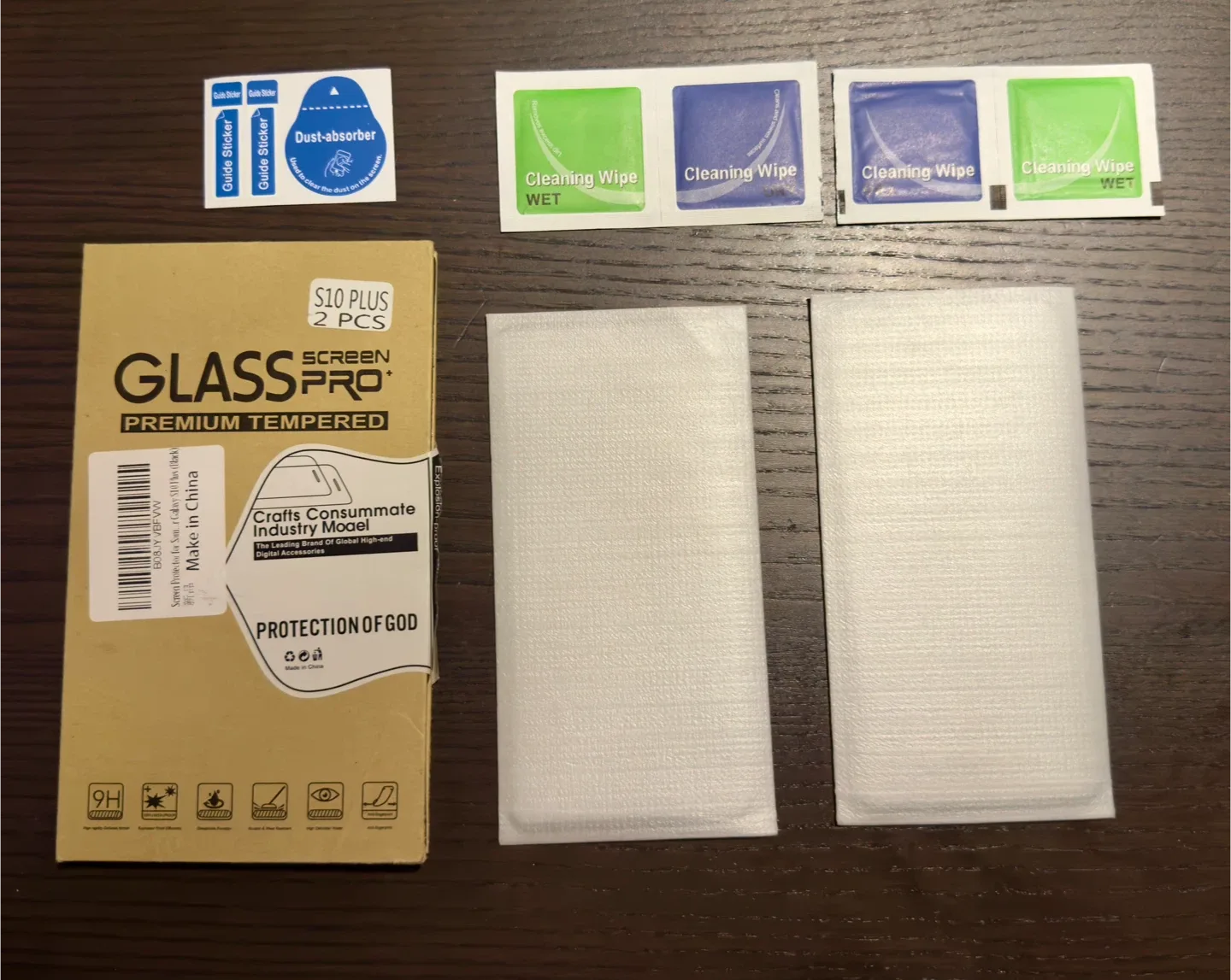 New S10 Plus Glass Screen Protector - 2 Pack image indicator(3)