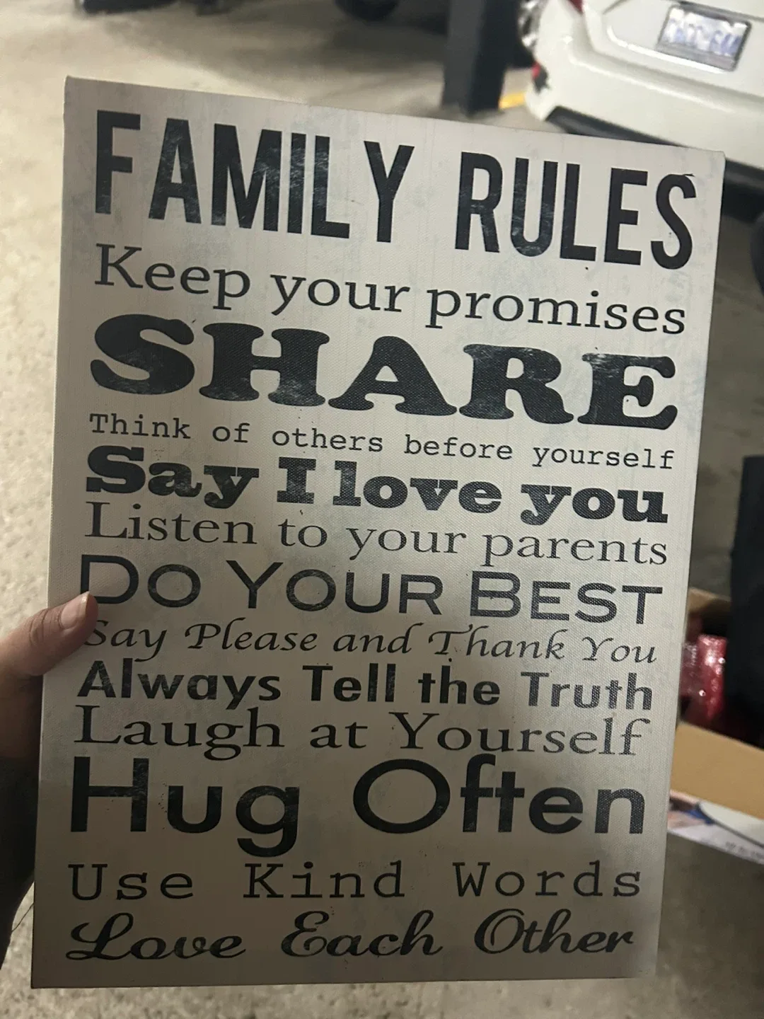 Family Rules Wall Decor image indicator(2)