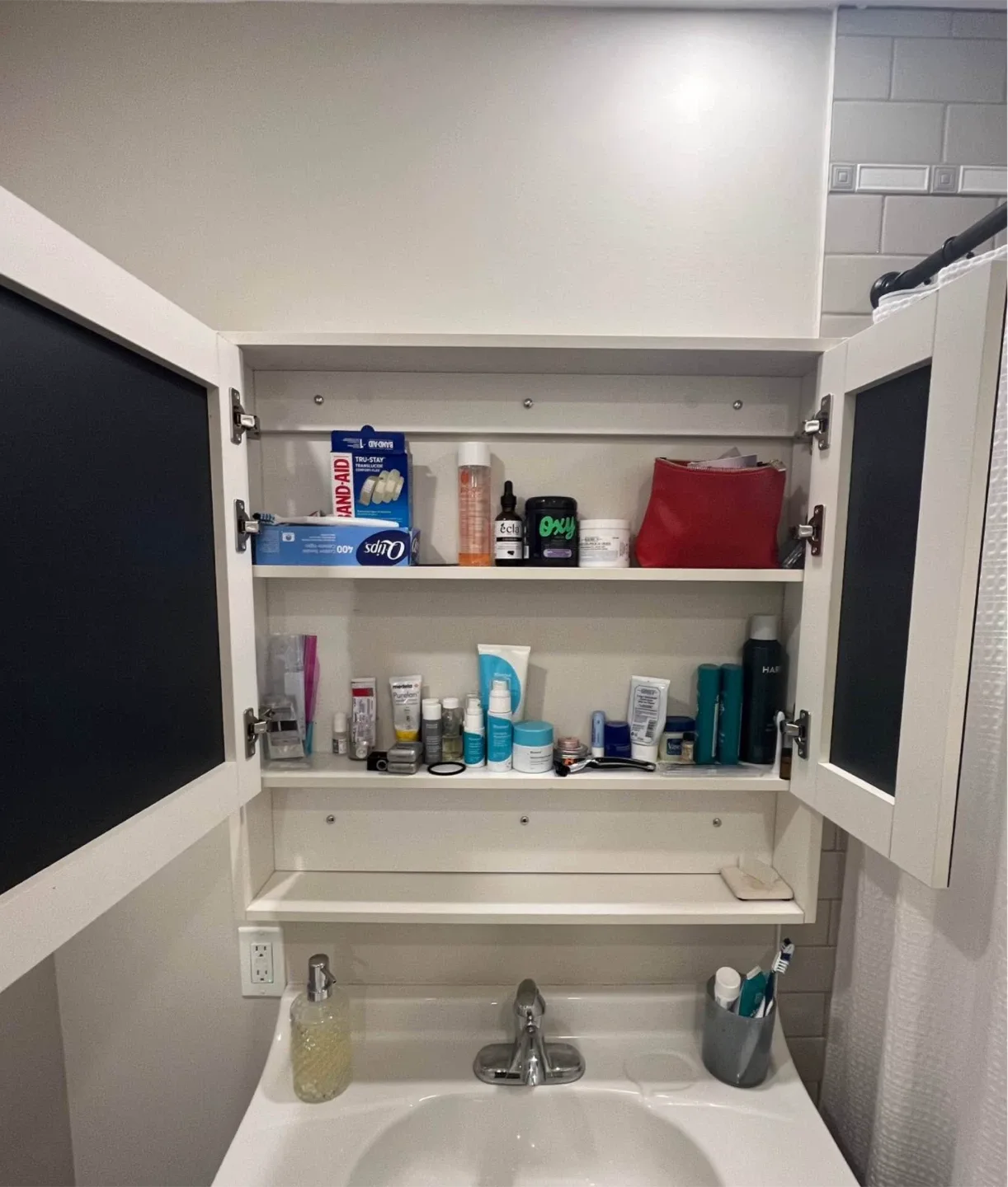 New White Bathroom Medicine Cabinet /will take to storage soon image indicator(2)