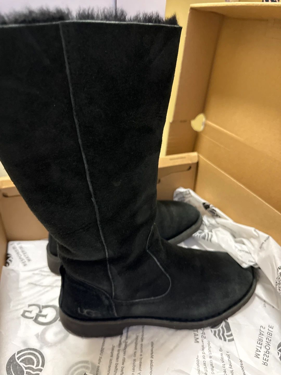 UGG Black Suede Boots - Women's Size 6 - photo 5