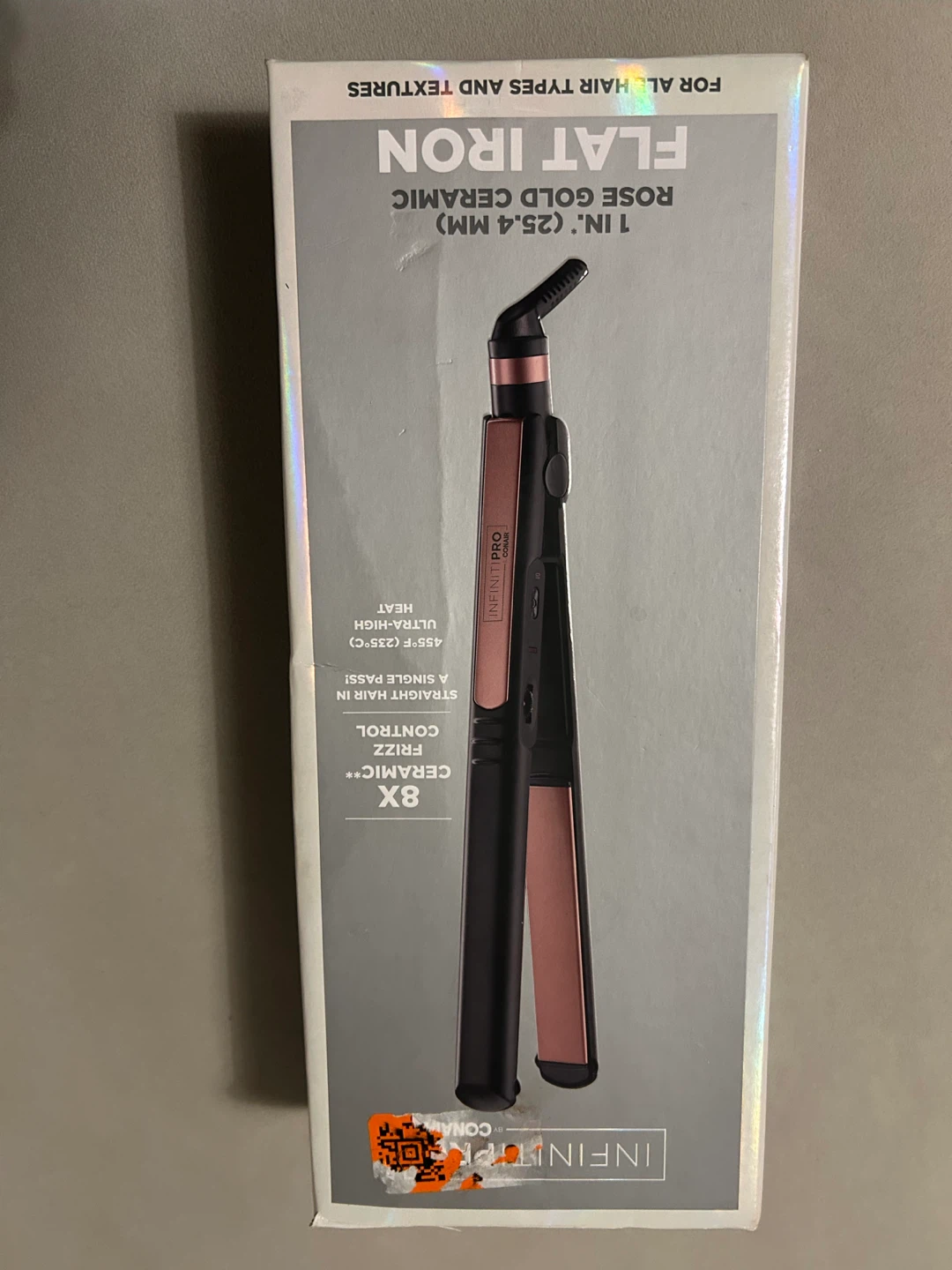 Conair Infiniti Pro Rose Gold 1" Flat Iron - NEW