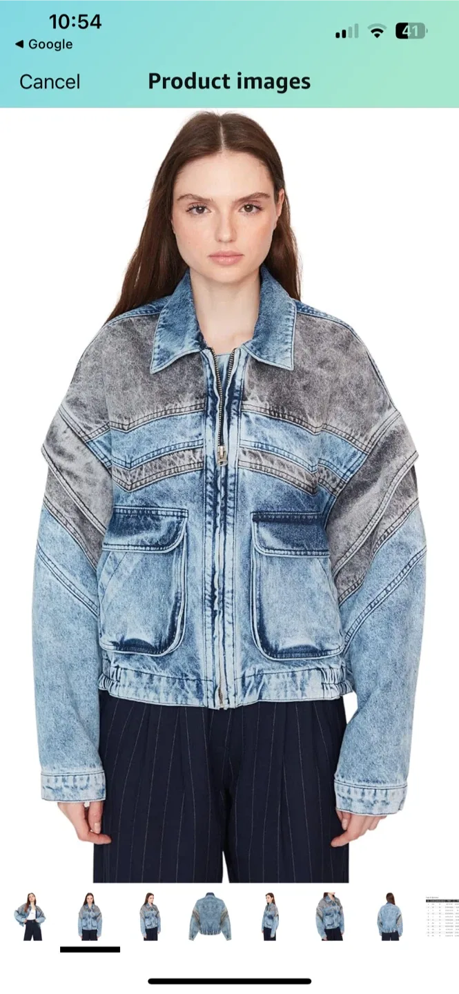 Sagaza Studio Grey/Blue Denim Jacket image indicator(5)