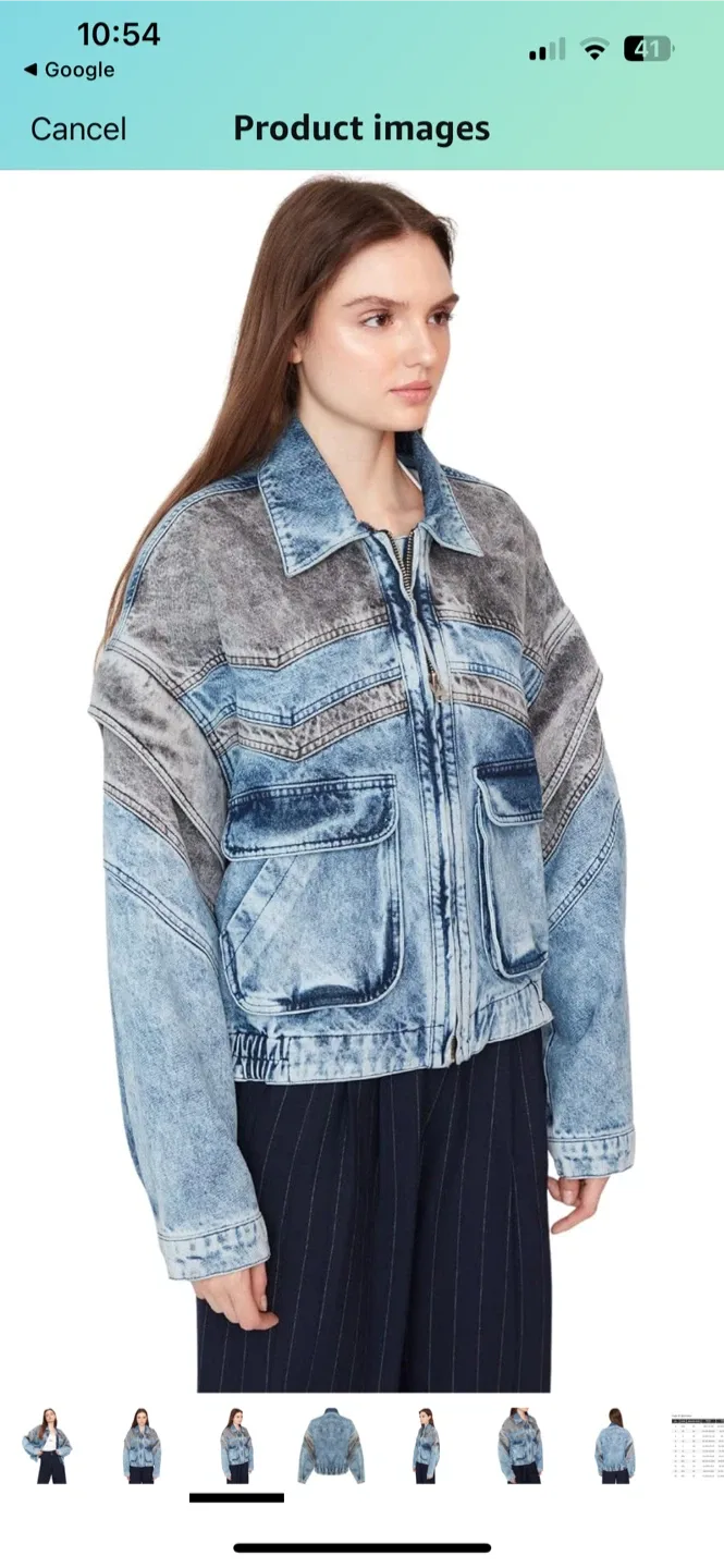 Sagaza Studio Grey/Blue Denim Jacket image indicator(6)
