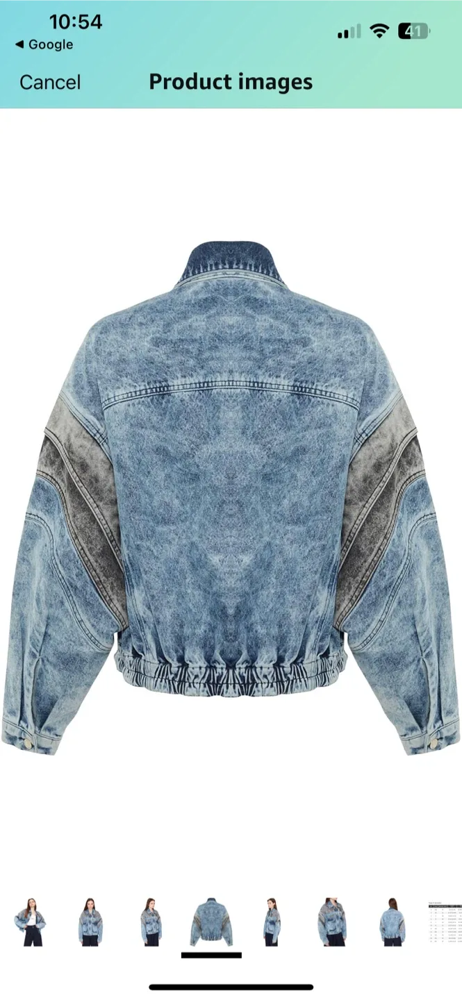 Sagaza Studio Grey/Blue Denim Jacket image indicator(7)