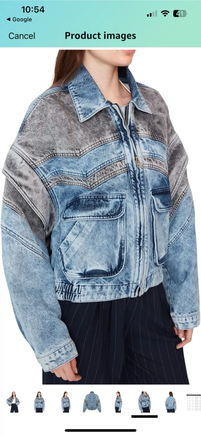Sagaza Studio Grey/Blue Denim Jacket image indicator(9)