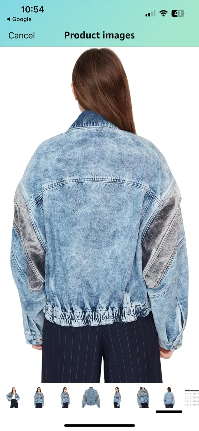 Sagaza Studio Grey/Blue Denim Jacket image indicator(10)