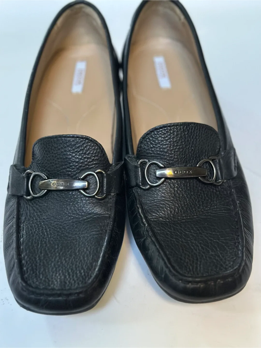 Geox Black Leather Loafers women’s Sz.: EUR 39.5 / US 8.5 thumbnail