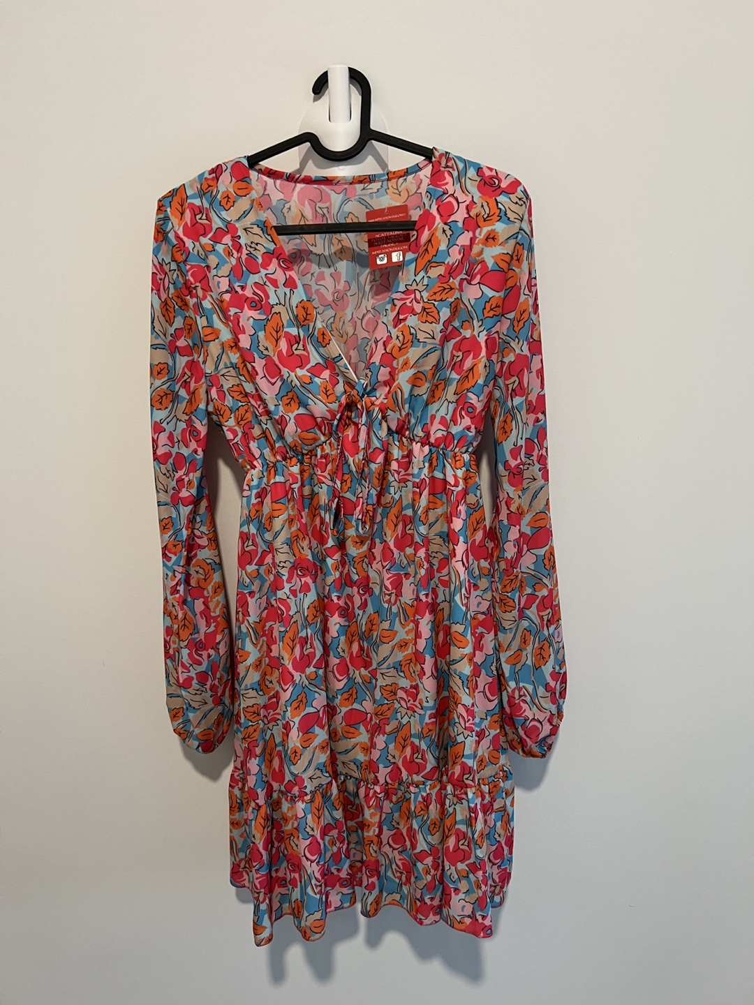 Floral print long sleeve dress