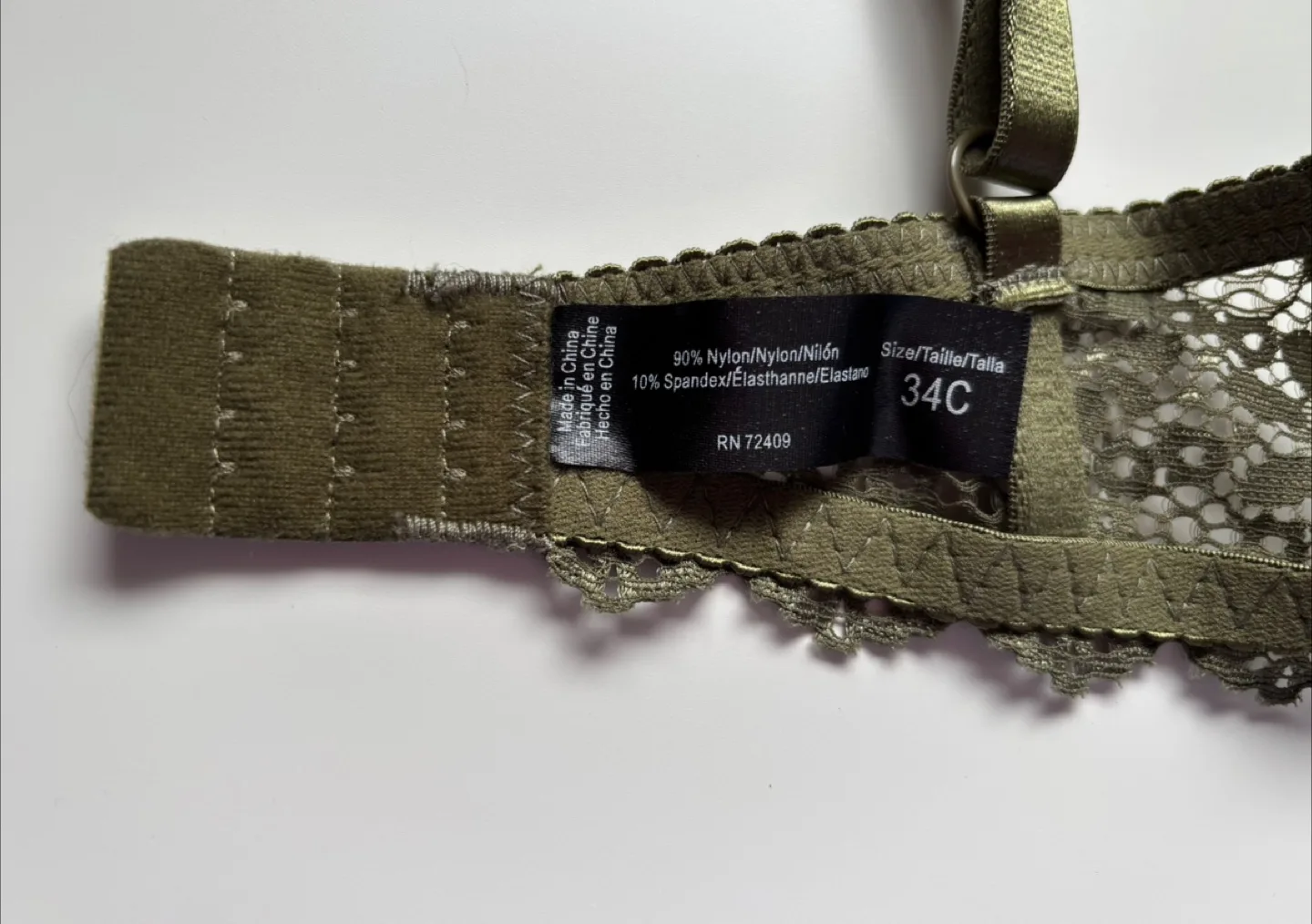 Olive Green Bra - Size 34C image indicator(2)