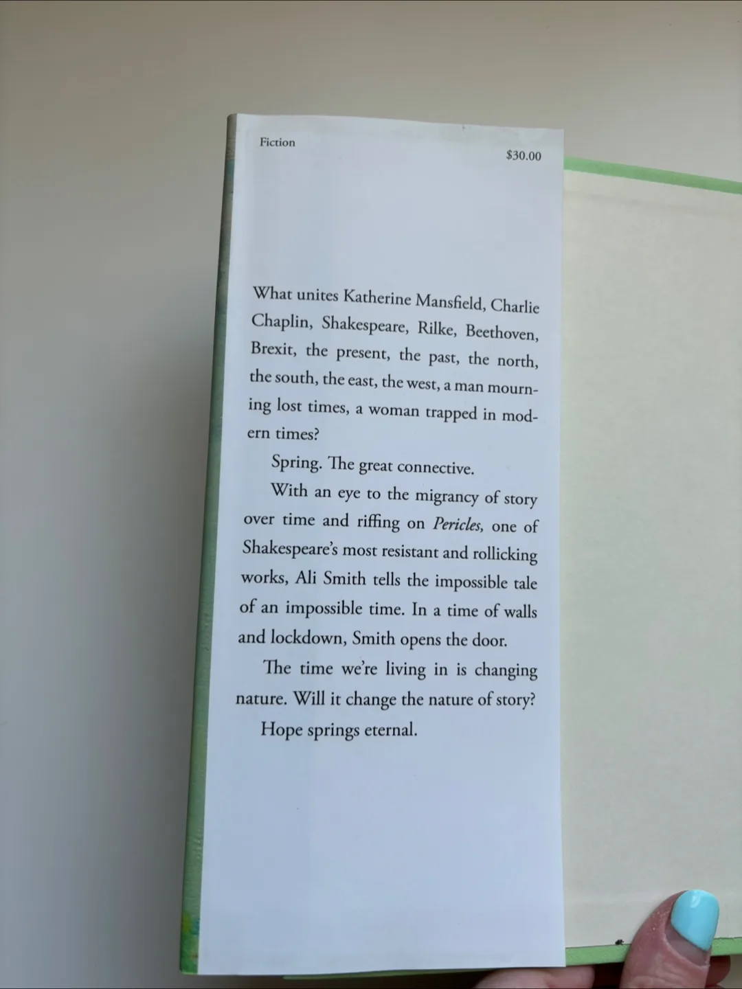 Spring by Ali Smith - Novel image indicator(2)