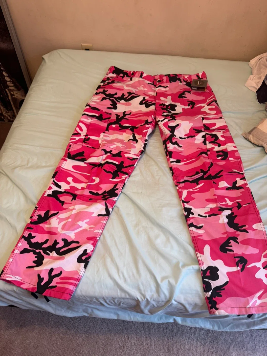 BACKBONE Mens Casual Street Fashion Camo Cargo Pants, 42W by 32L image indicator(2)