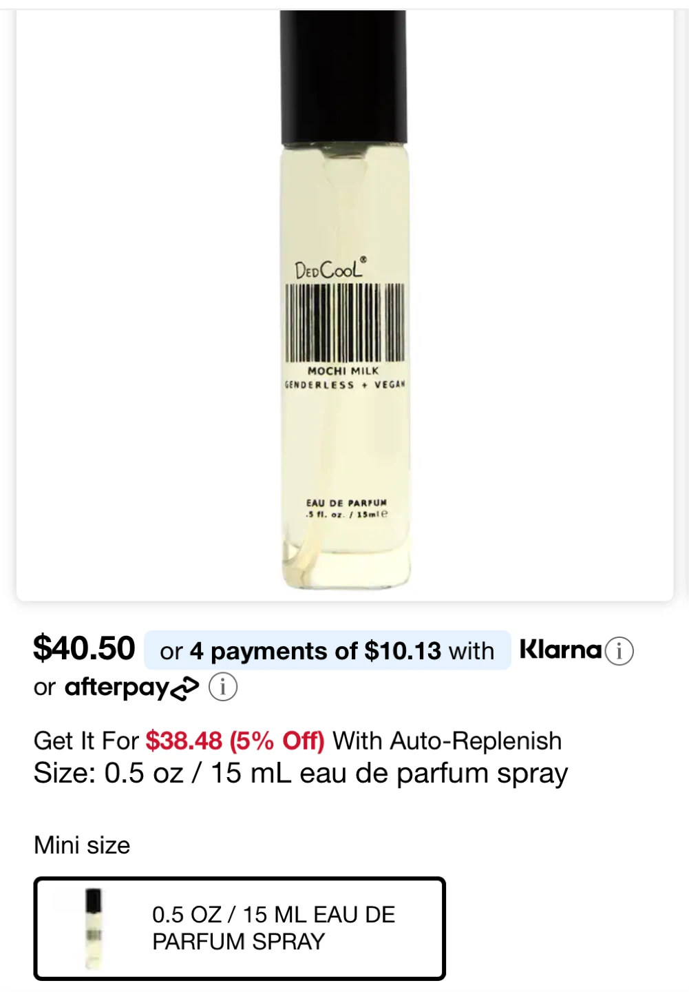 DedCool Mochi Milk Eau de Parfum 15mL