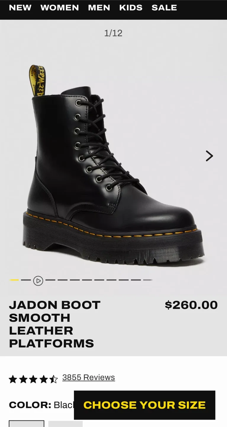 (Retail 294) New Dr. Martens Jadon Platform Boots image indicator(4)