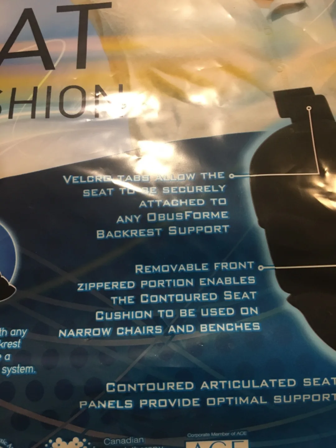 ObusForme Contoured Seat Cushion - New in Package image indicator(3)