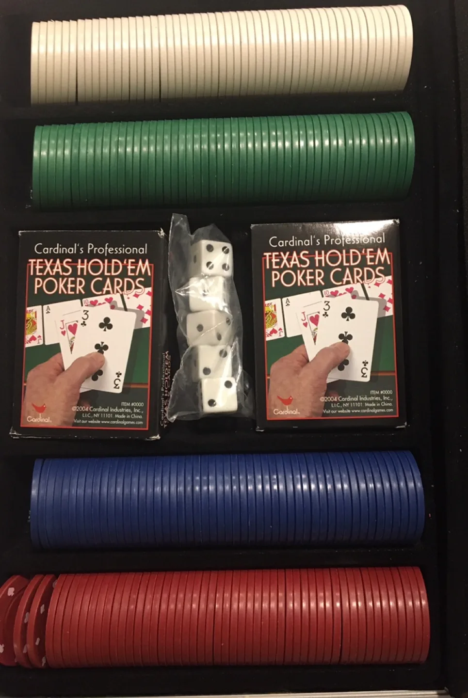 Poker Set with Texas Hold'em Cards & Dice thumbnail