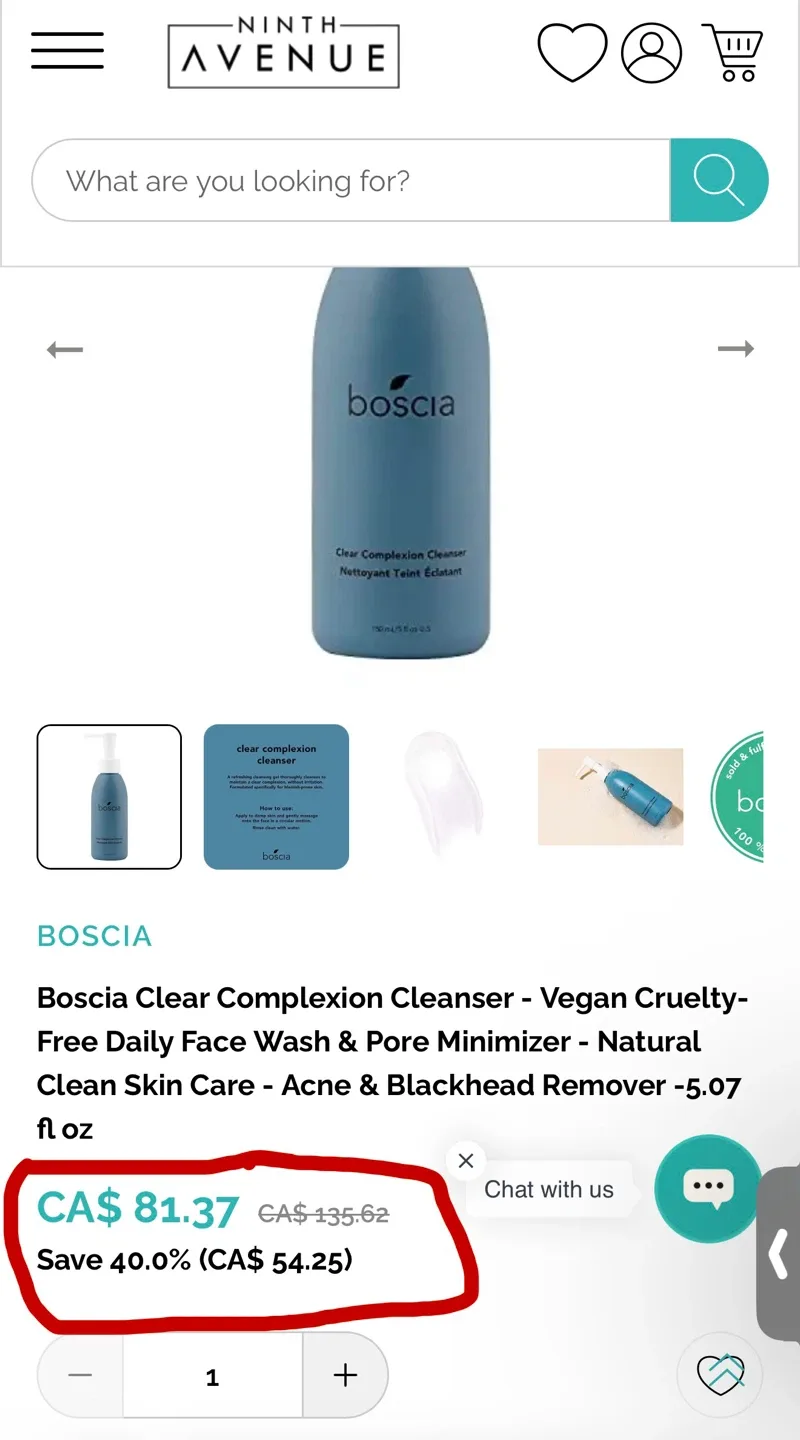 NEW! Boscia Clear Complexion Face Cleanser 150 mL image indicator(2)