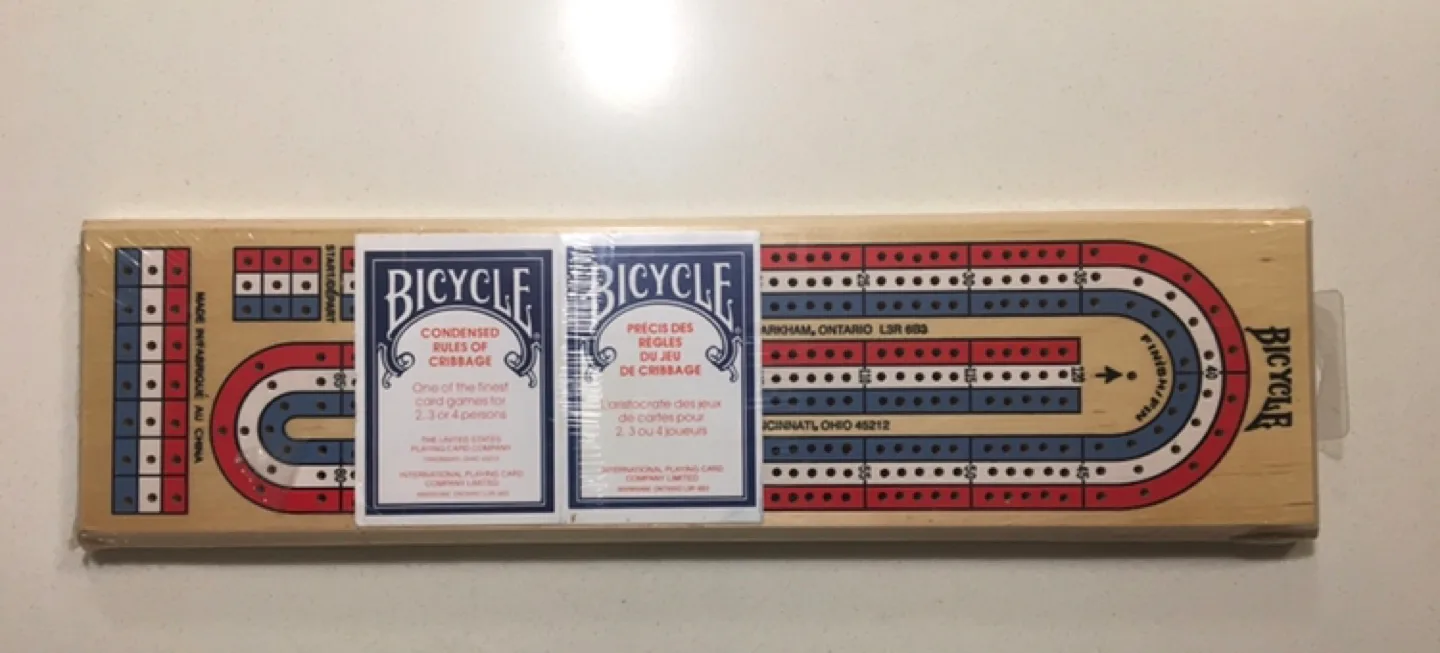 Bicycle Cribbage Board & Card Shuffler thumbnail