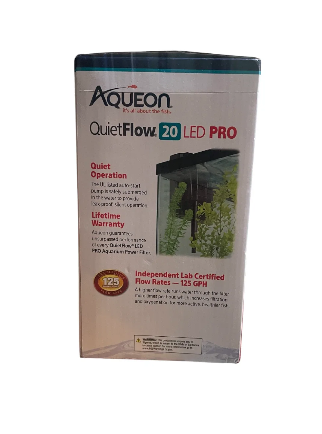 🐠Aqueon QuietFlow20 Aquarium Power Filter NIB $25 image indicator(4)