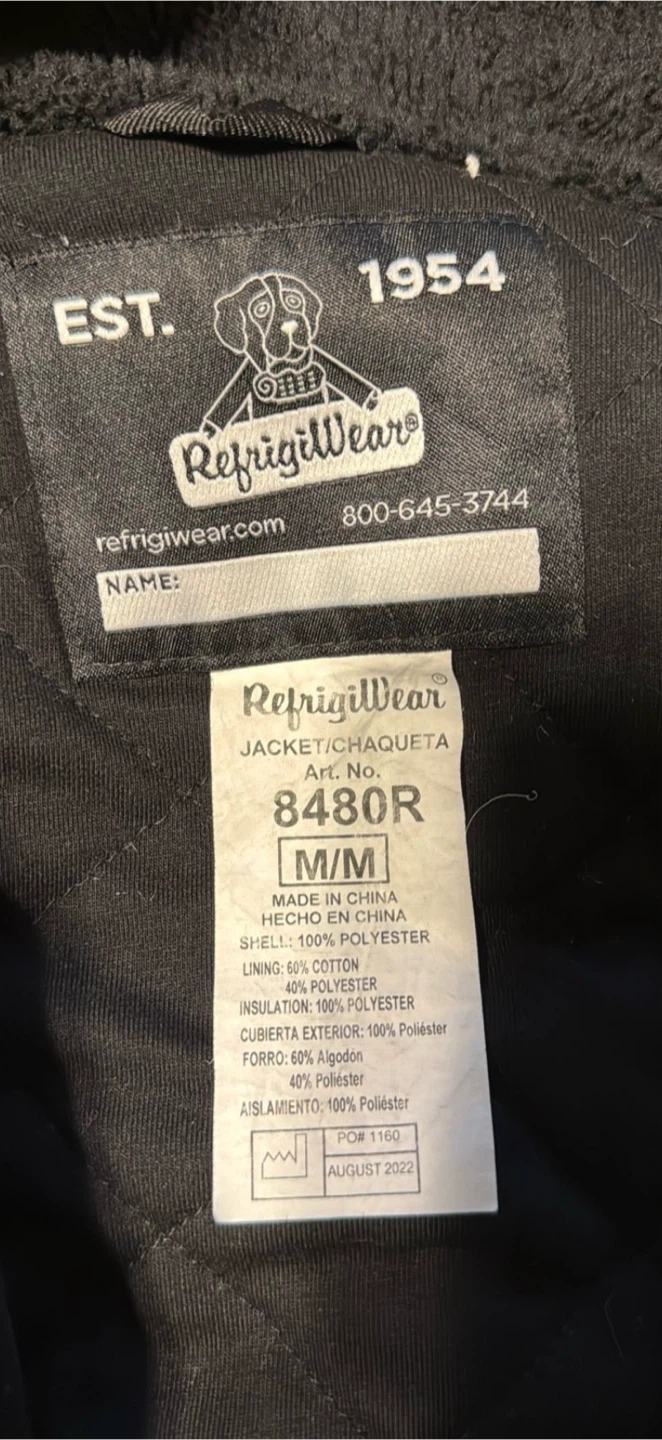 RefrigiWear 8480R Jacket Size M/M - photo 3