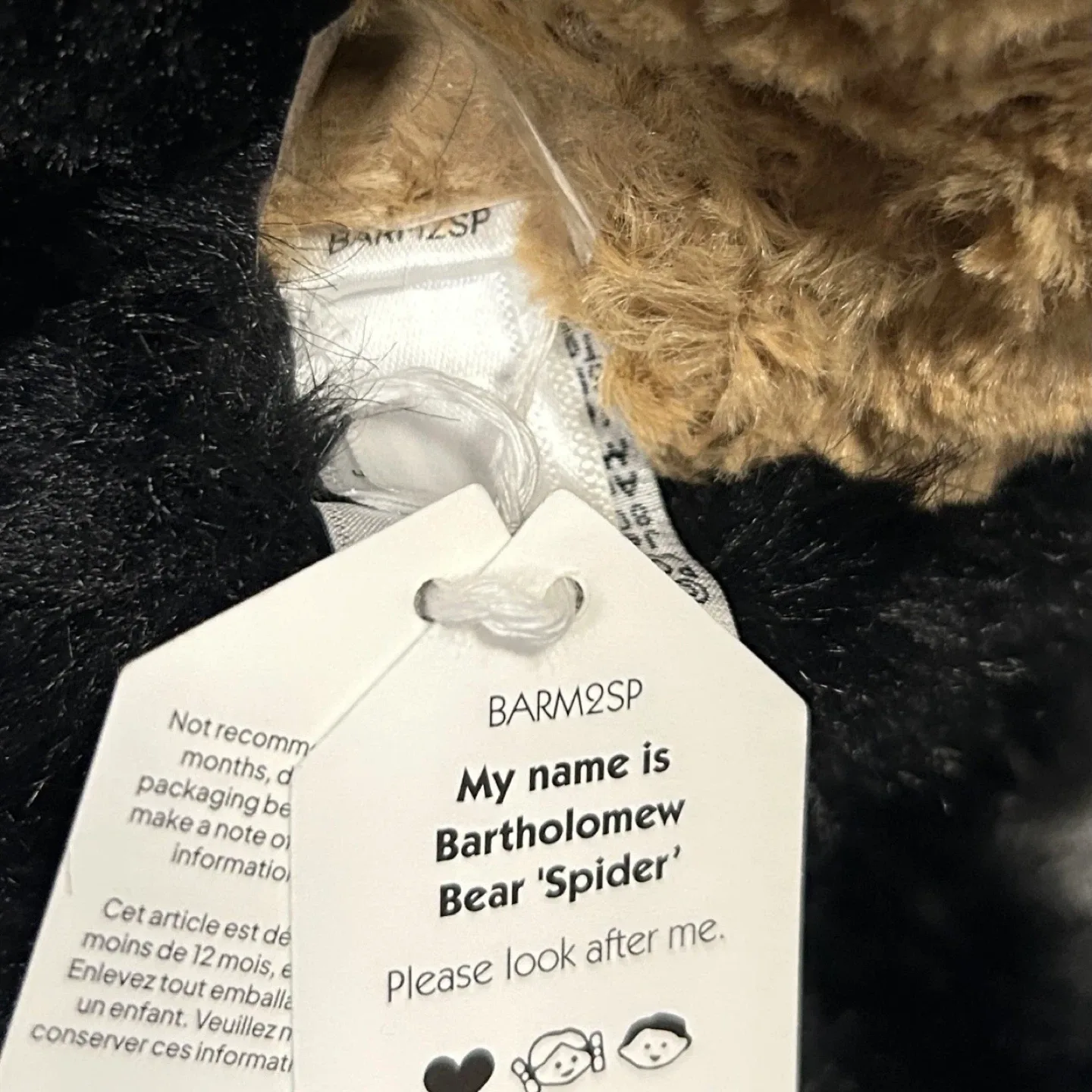 Jellycat Bartholomew Bear 'Spider' Plush Toy image indicator(3)