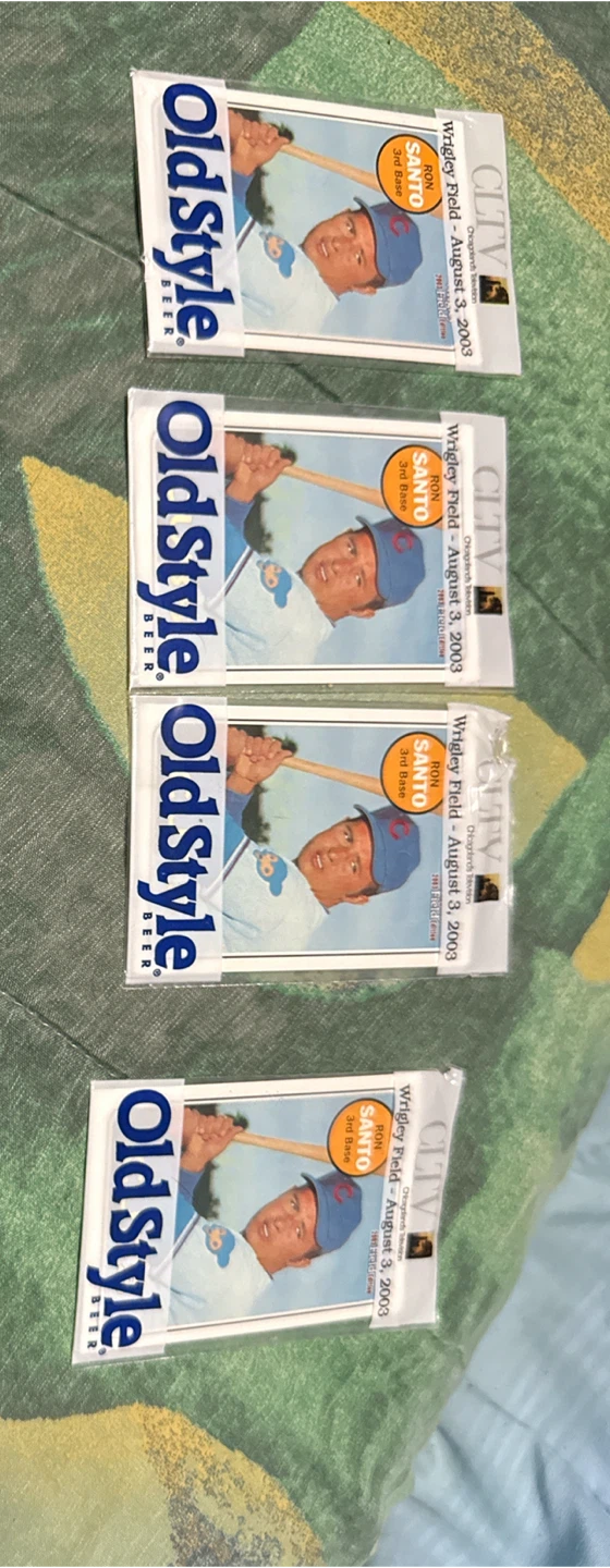Old Style Ron Santo Baseball Card - August 3, 2003