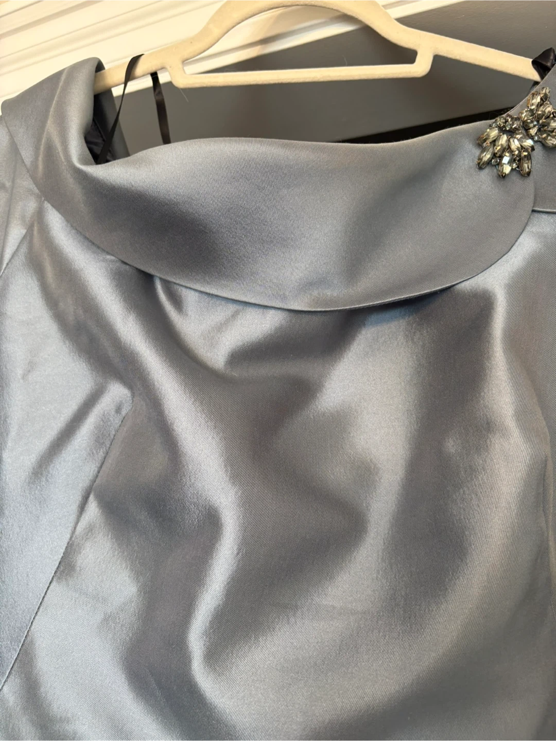 Silver Dress with Embellishment - photo 5