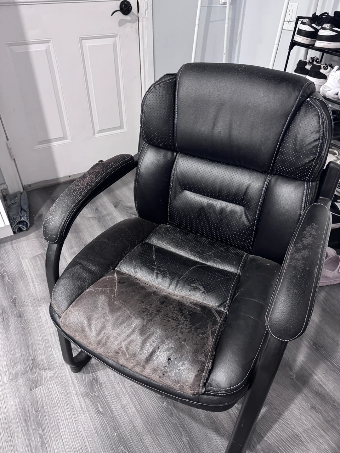Black Office Chair - Heavily Used