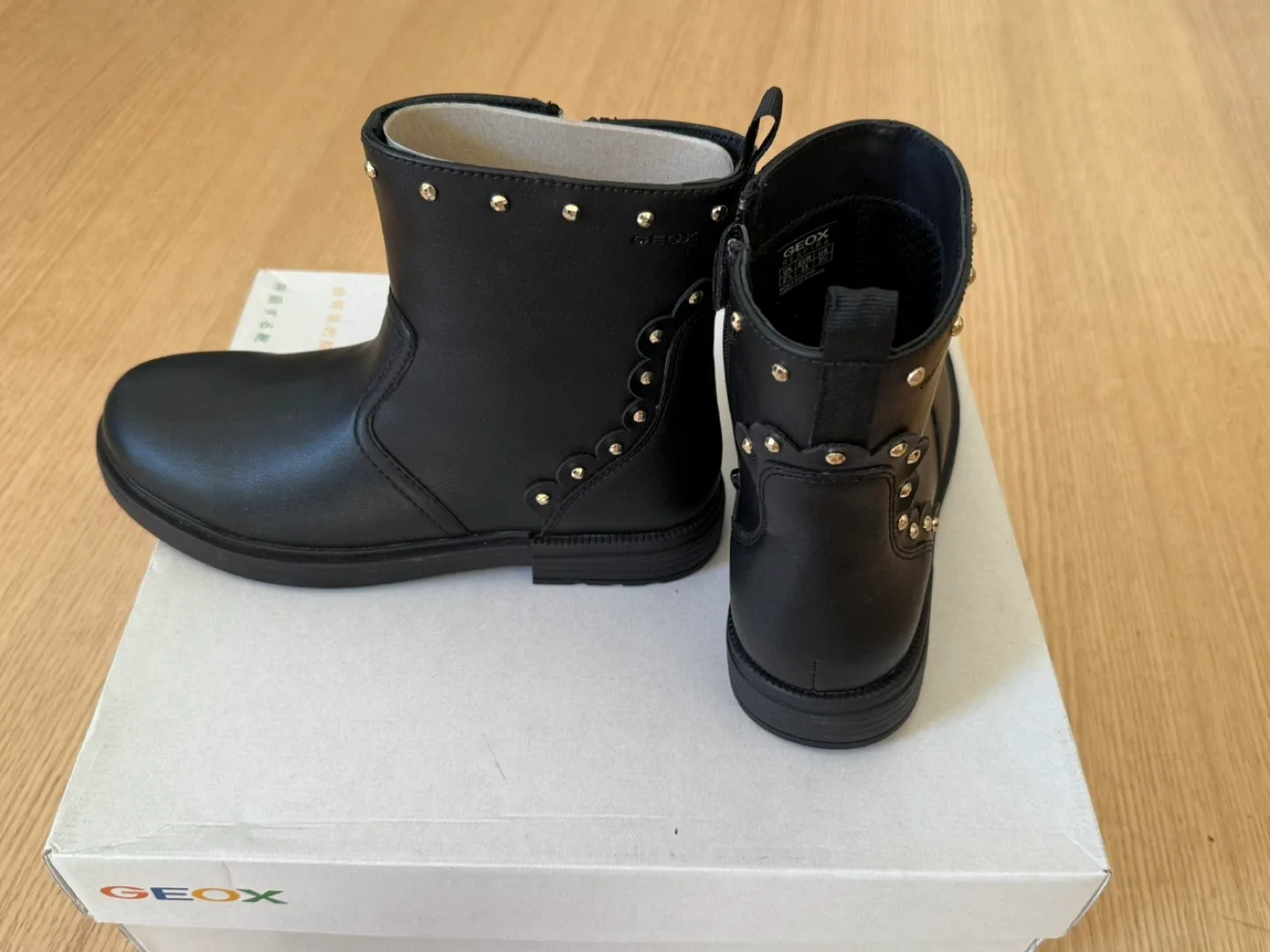 Geox J Eclair Black Boots - Size 3.5 (Kids) image indicator(3)