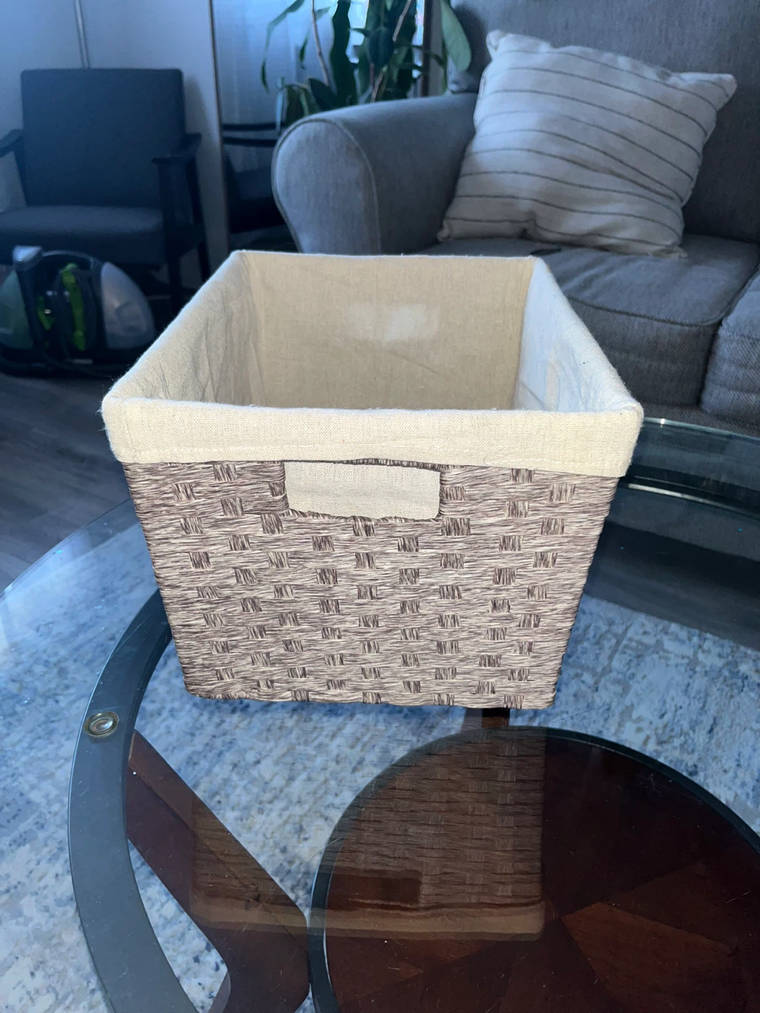Woven Storage Basket with Liner